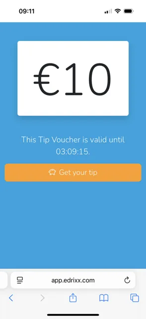 Redeem voucher page