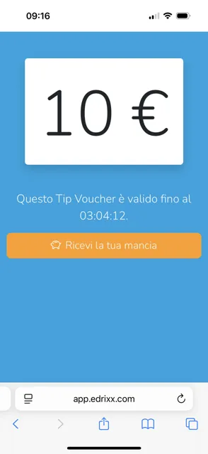Redeem voucher page